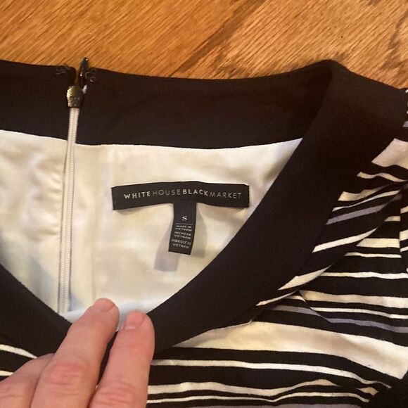 White House Black Market dress, black and white, size small - Picture 6 of 8